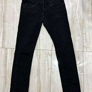 Vintage True Religion Men's Slim Black Jeans